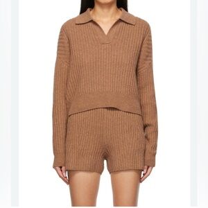 ✨Rag & Bone Tan Knit SweaterM  shortsL set